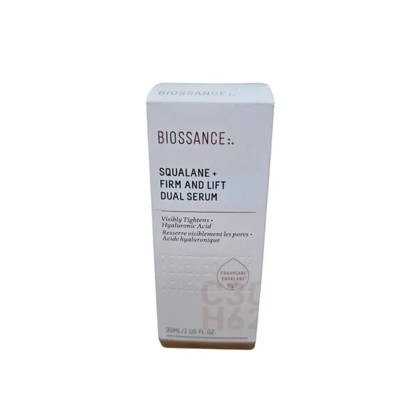 Biossance Sqalane + Firm and Lift Dual Serum 30ml 1 fl oz New - Picture 1 of 1